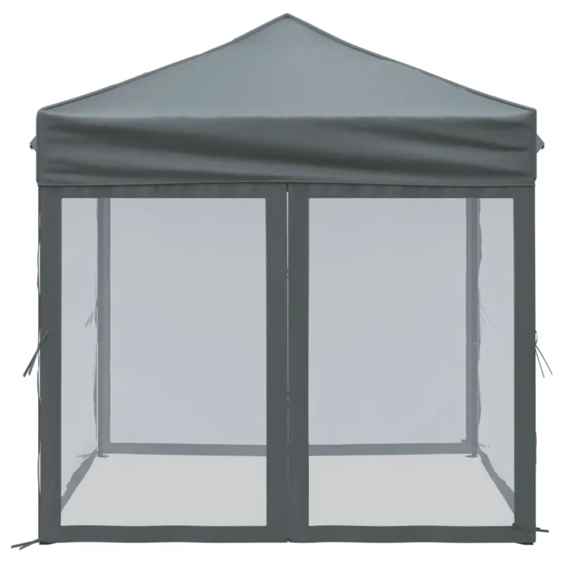 Proginė palapinė su šoninėmis sienomis, antracito, 2x2m