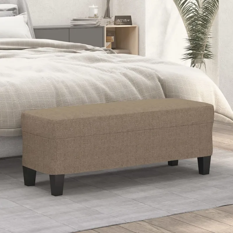 Suoliukas, taupe spalvos, 100x35x41cm, audinys