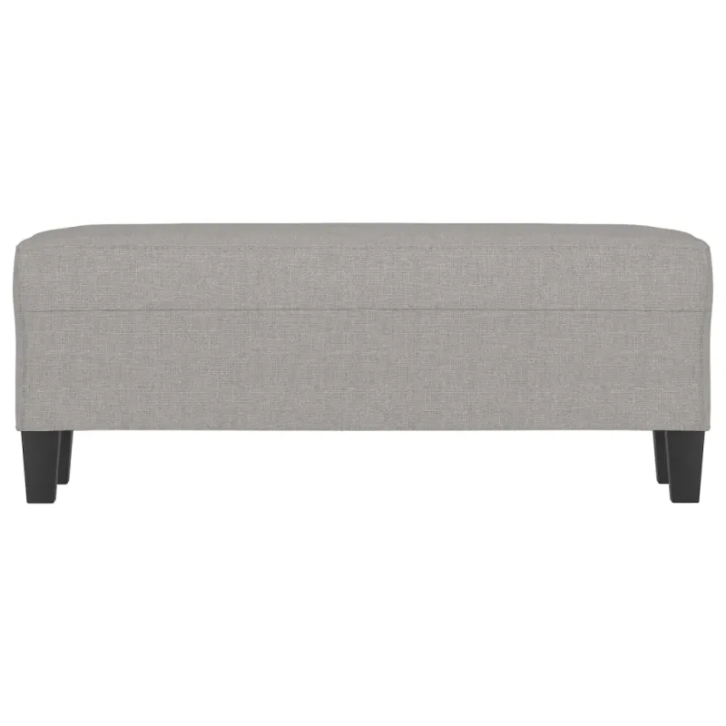 Suoliukas, šviesiai pilkos spalvos, 100x35x41cm, audinys