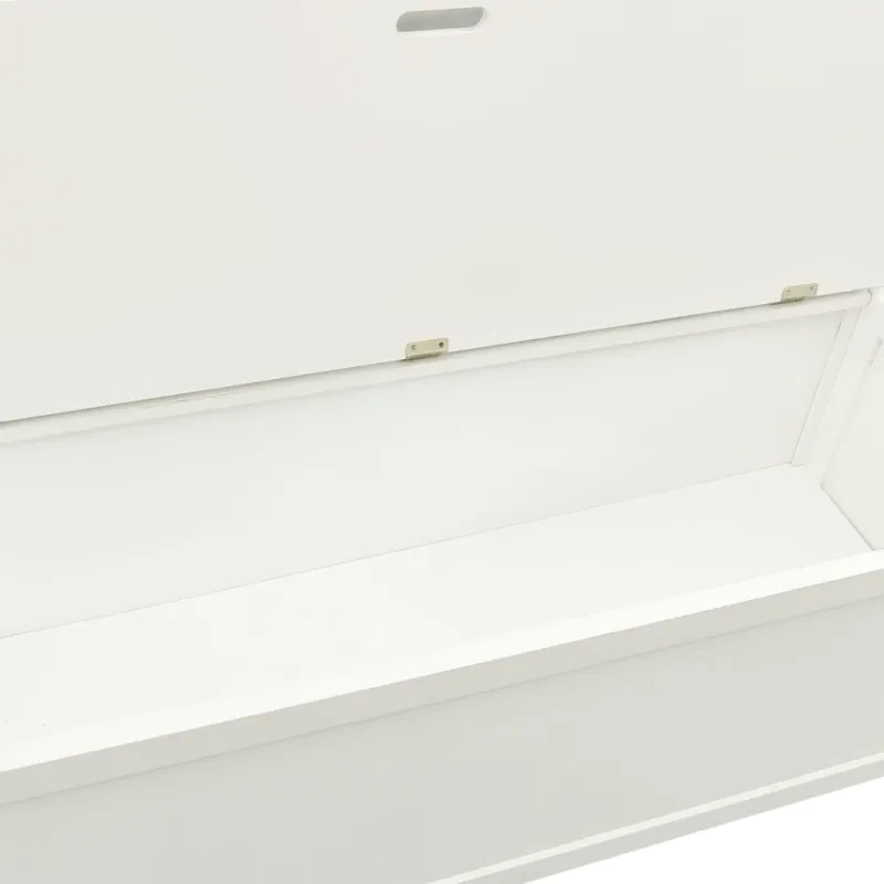 Suoliukas, baltos spalvos, 107x45x75,5cm, eglės masyvas