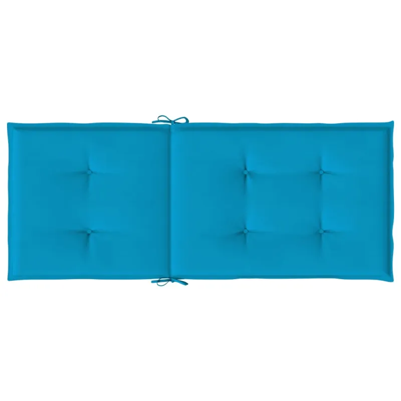 Sodo kėdės pagalvėlės, 4vnt., mėlynos, 120x50x3cm, audinys