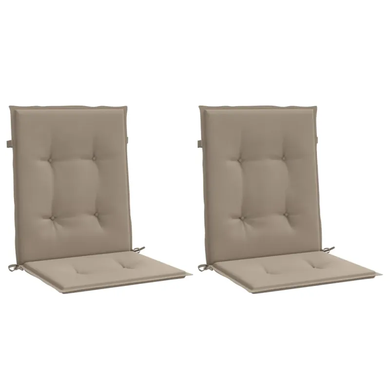 Sodo kėdės pagalvėlės, 2vnt., taupe, 100x50x3cm, audinys