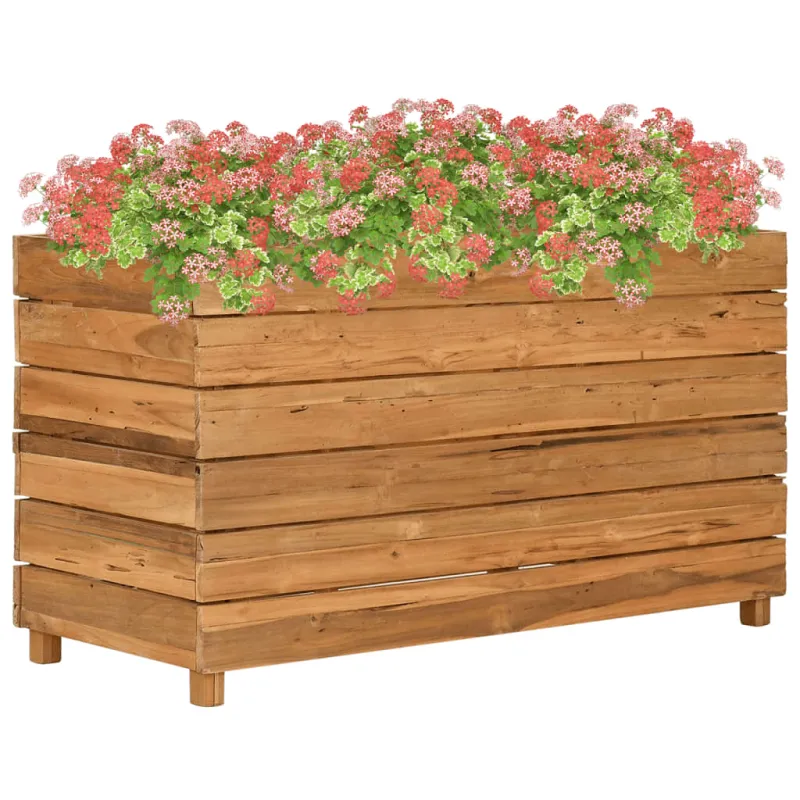 Aukštas lovelis, 100x40x55cm, perdirbtas tikmedis ir plienas