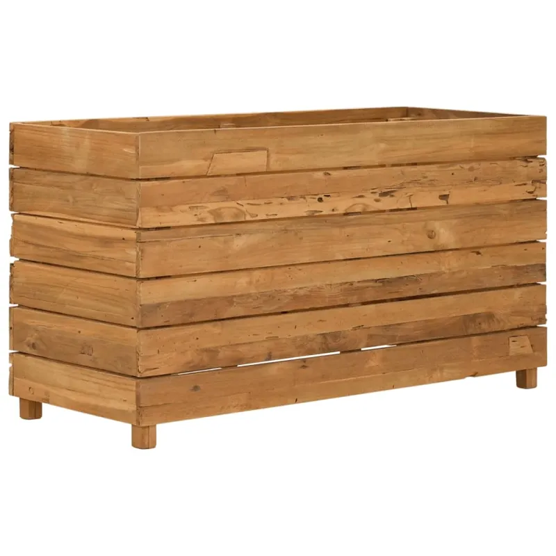 Aukštas lovelis, 100x40x55cm, perdirbtas tikmedis ir plienas