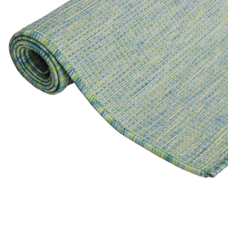 Lauko kilimėlis, turkio spalvos, 160x230cm, plokščio pynimo