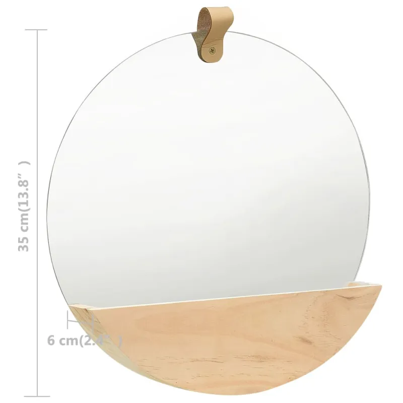 Sieninis veidrodis, 35cm, pušies medienos masyvas
