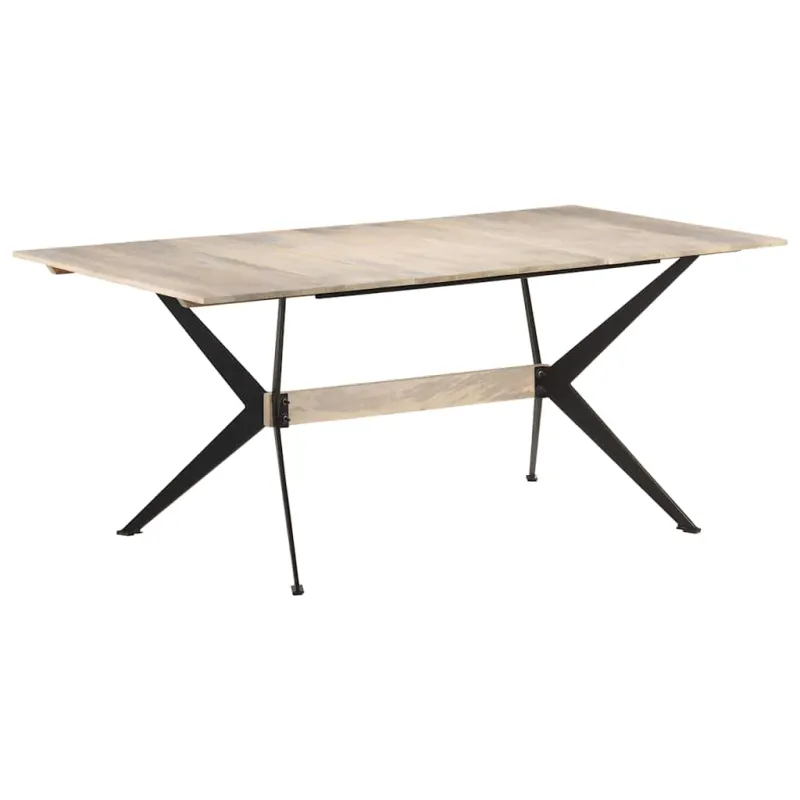 Valgomojo stalas, 180x90x76cm, mango medienos masyvas