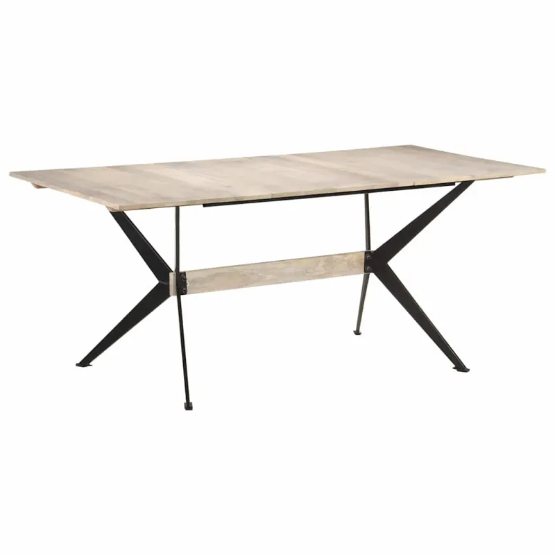 Valgomojo stalas, 180x90x76cm, mango medienos masyvas