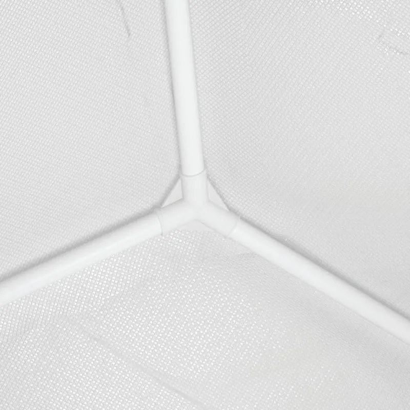 Proginė palapinė, baltos spalvos, 4x9m
