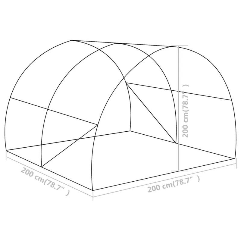 Šiltnamis, 2x2x2m, 4m²
