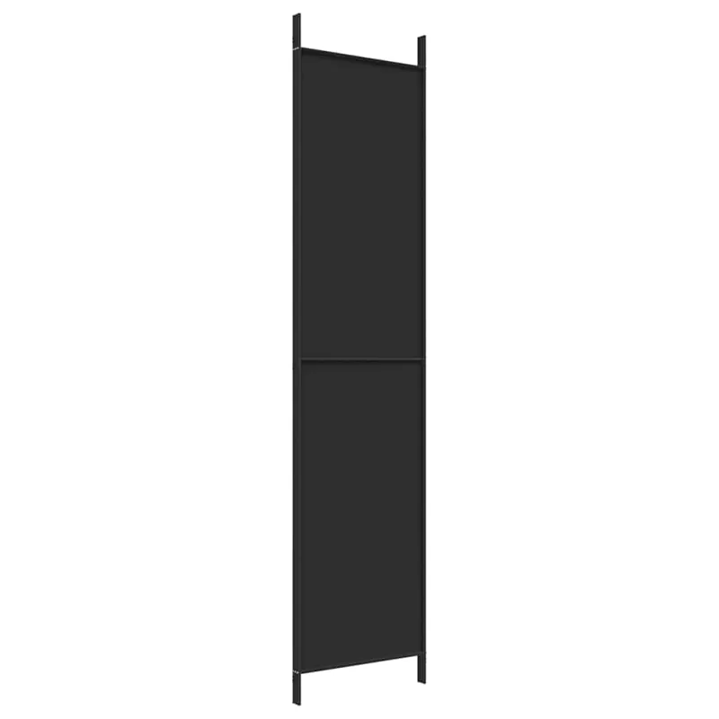 Kambario pertvara, 3 dalių, juodos spalvos, 150x220cm, audinys