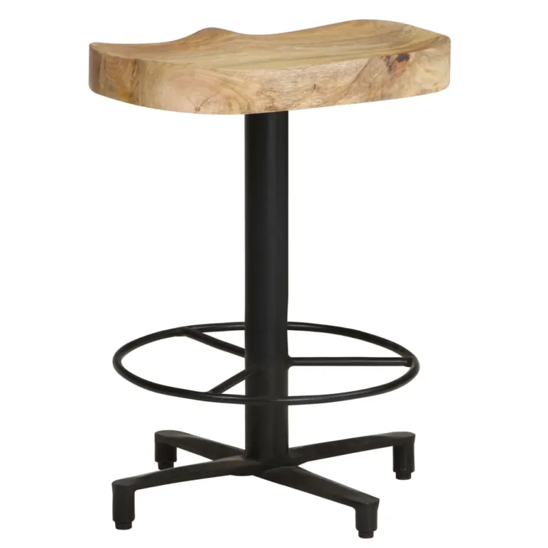 Baro taburetės, 2vnt., 52cm, mango medienos masyvas