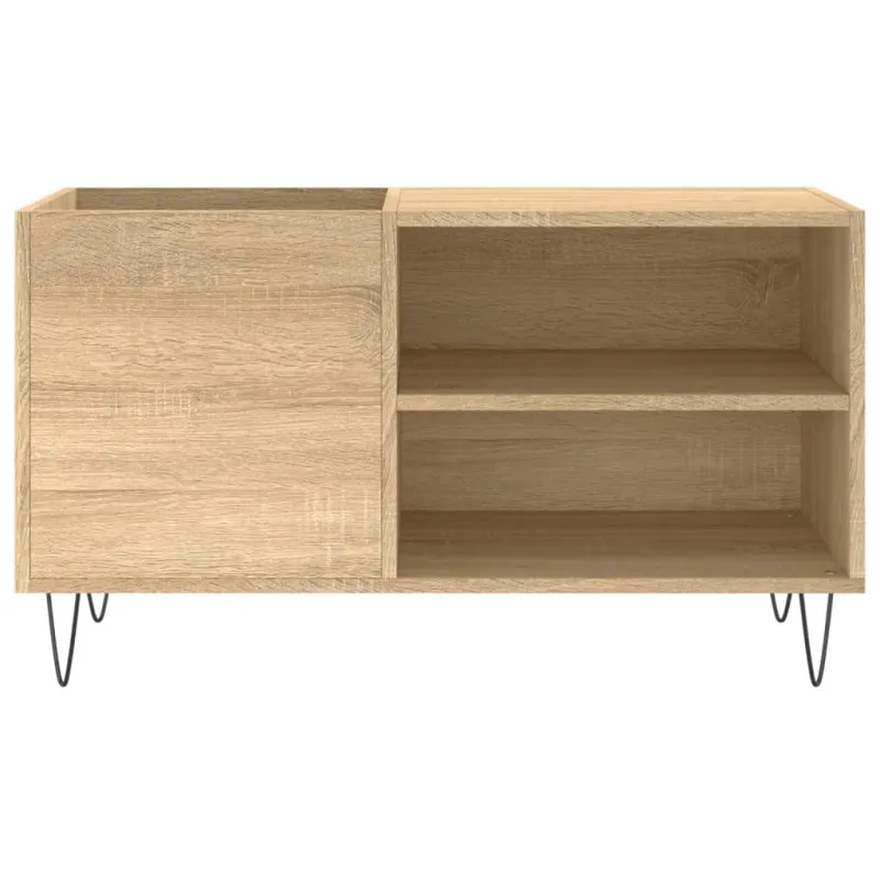Vinilinių plokštelių spintelė, ąžuolo, 85x38x48cm, mediena