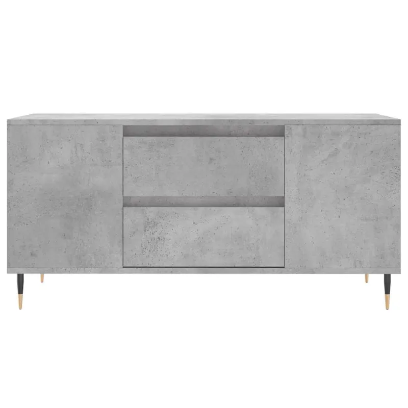 Kavos staliukas, betono pilkas, 102x44,5x50cm, apdirbta mediena
