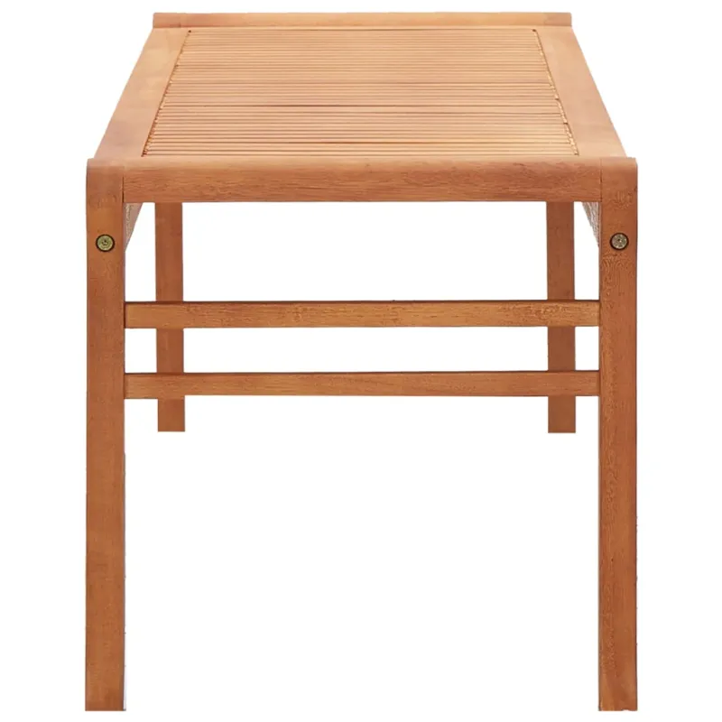 Trivietis sodo suoliukas, 150cm, eukalipto medienos masyvas