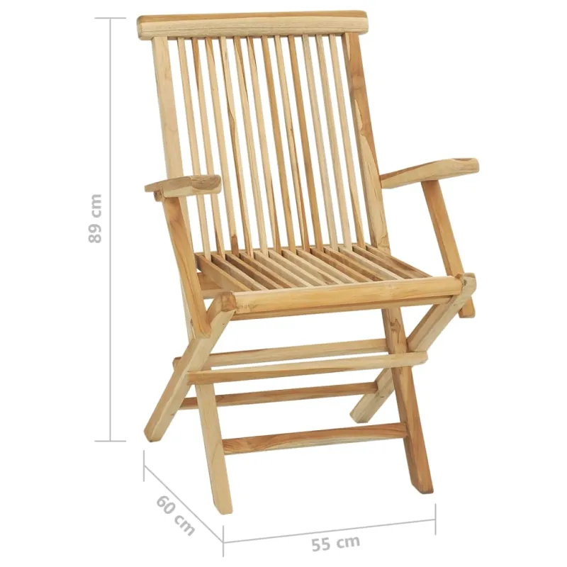 Lauko valgomojo baldų komplektas, 5d., tikmedžio med. masyvas