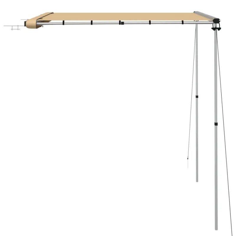 Markizė nameliui ant ratų, smėlio spalvos, 1,8x2x2,15m