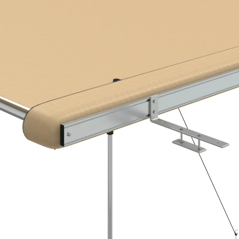 Markizė nameliui ant ratų, smėlio spalvos, 1,8x2x2,15m
