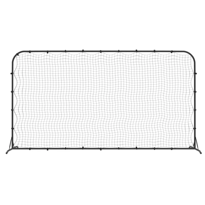 Futbolo kamuolio atšokimo sienelė, juoda, 366x90x183cm, HDPE