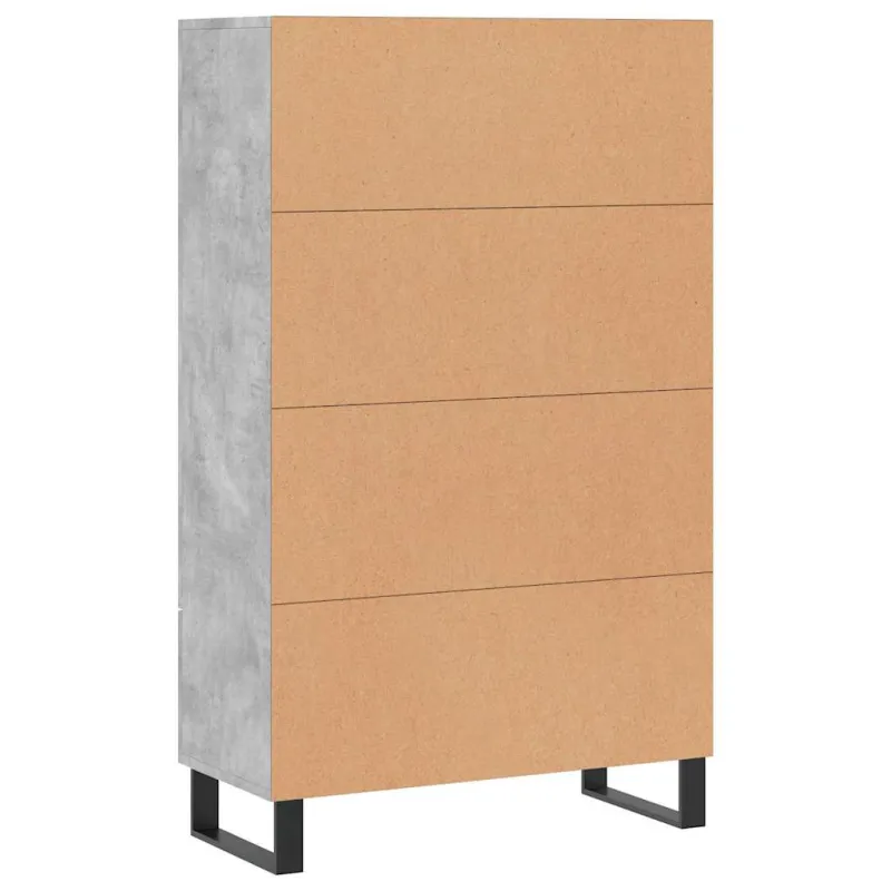 Komoda, betono pilkos spalvos, 69,5x31x115cm, apdirbta mediena