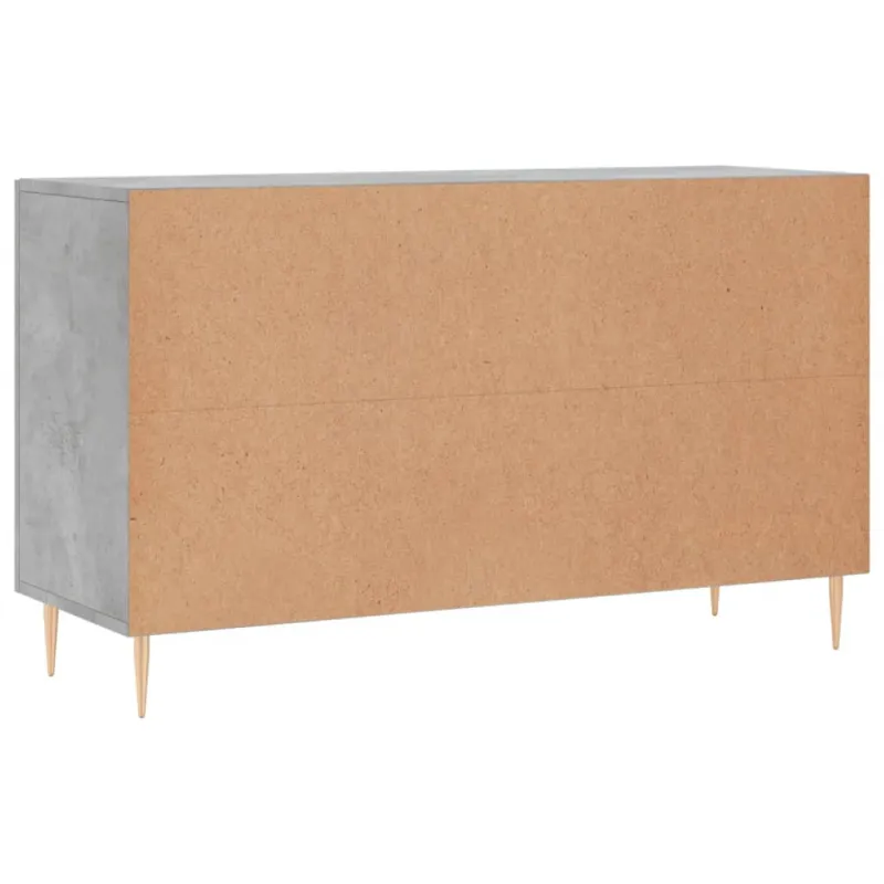 Šoninė spintelė, betono pilka, 100x36x60cm, apdirbta mediena