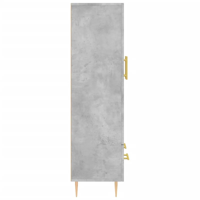 Komoda, betono pilkos spalvos, 69,5x31x115cm, apdirbta mediena