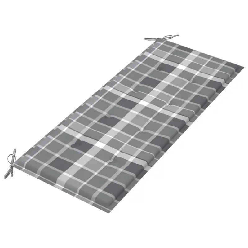Dvivietis sodo suoliukas su pagalvėle, 120cm, eukalipto masyvas