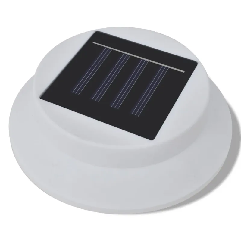 Saulės energija įkraunamų lauko šviestuvų rinkinys, 6vnt., balti