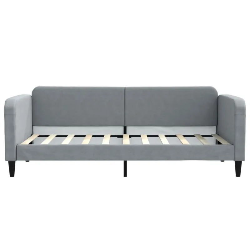 Sofa, šviesiai pilkos spalvos, 90x190cm, audinys