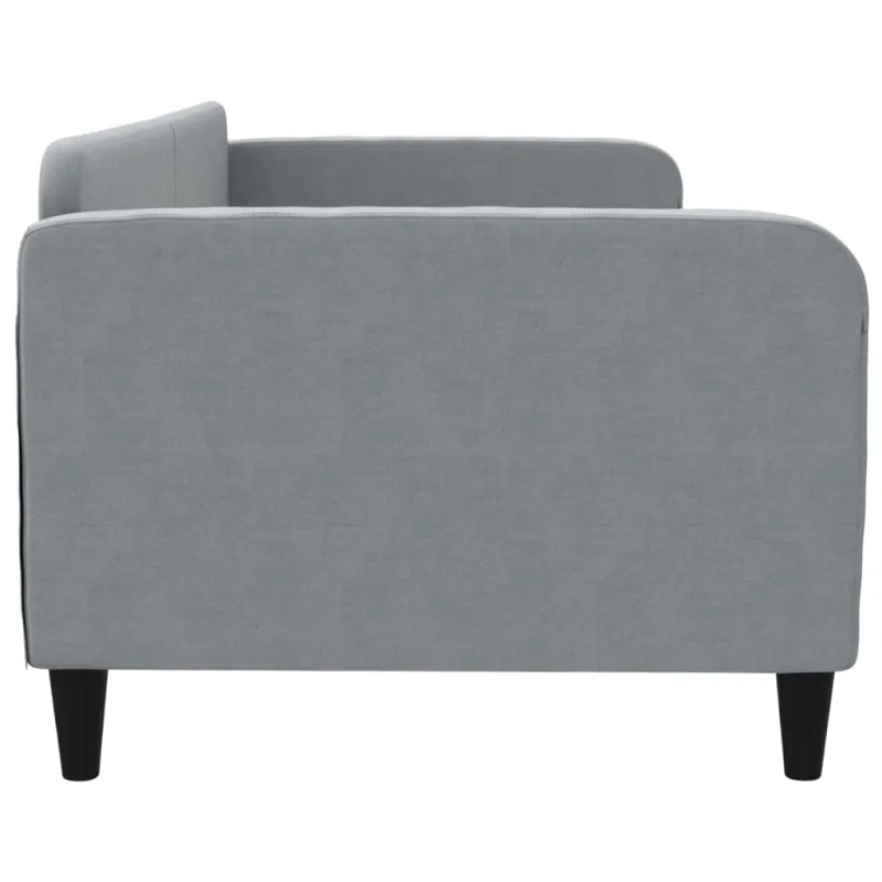 Sofa, šviesiai pilkos spalvos, 90x190cm, audinys
