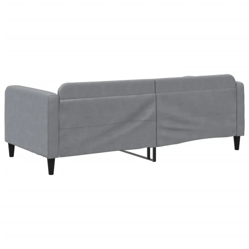 Sofa, šviesiai pilkos spalvos, 90x190cm, audinys