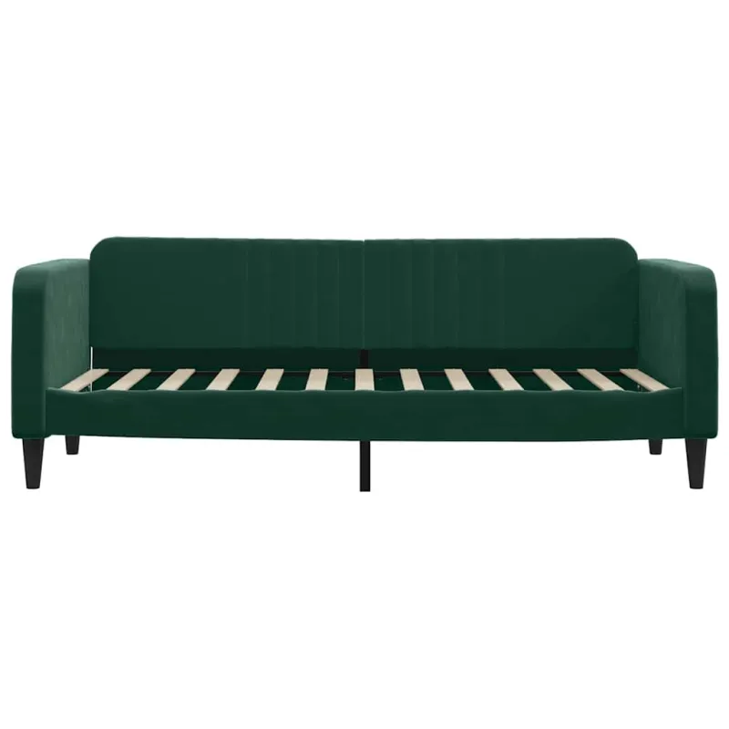 Sofa, tamsiai žalios spalvos, 80x200cm, aksomas