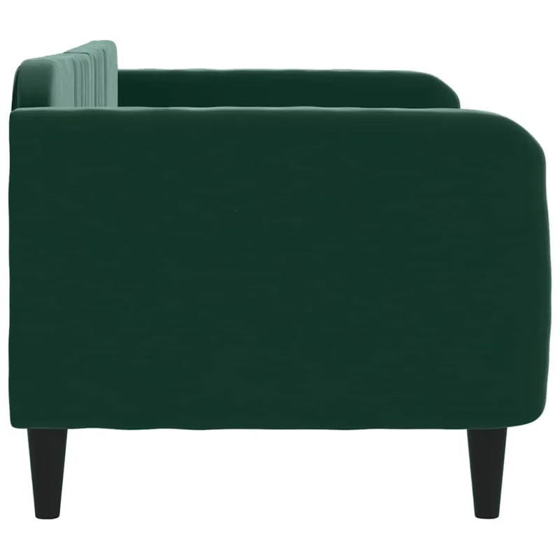 Sofa, tamsiai žalios spalvos, 80x200cm, aksomas