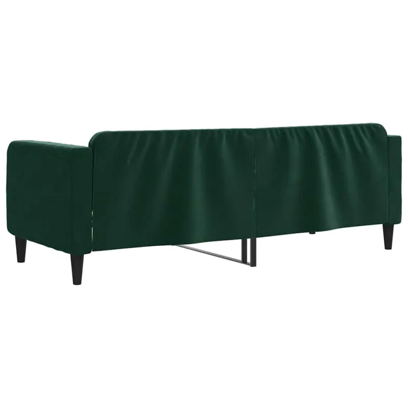 Sofa, tamsiai žalios spalvos, 80x200cm, aksomas