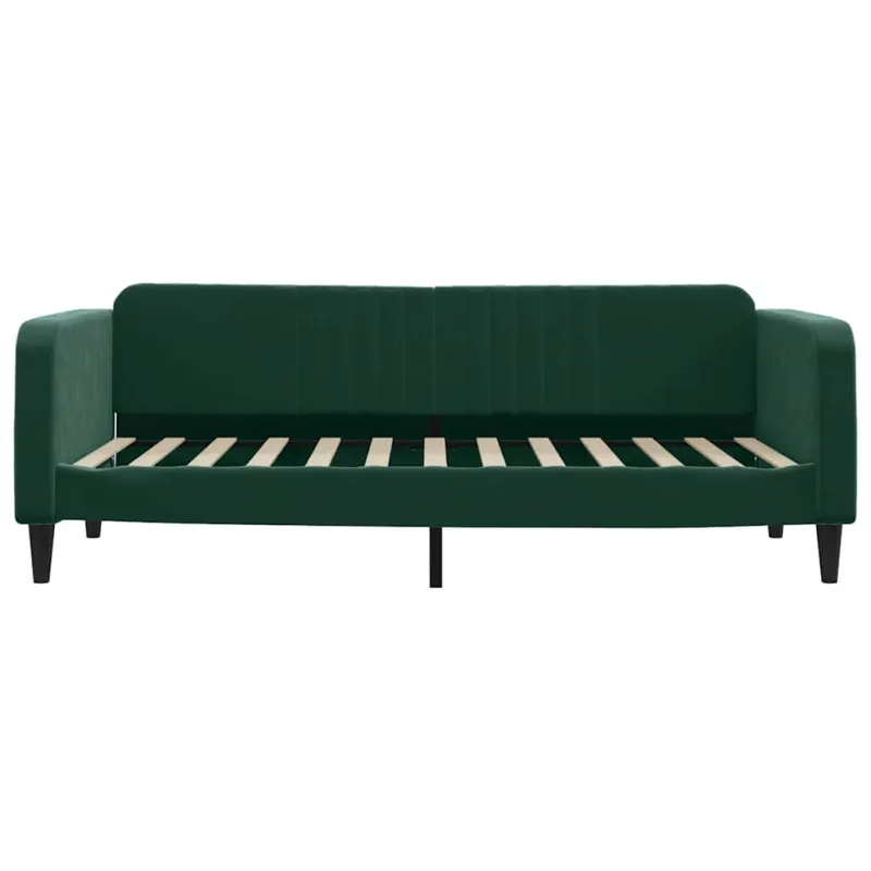 Sofa, tamsiai žalios spalvos, 90x200cm, aksomas