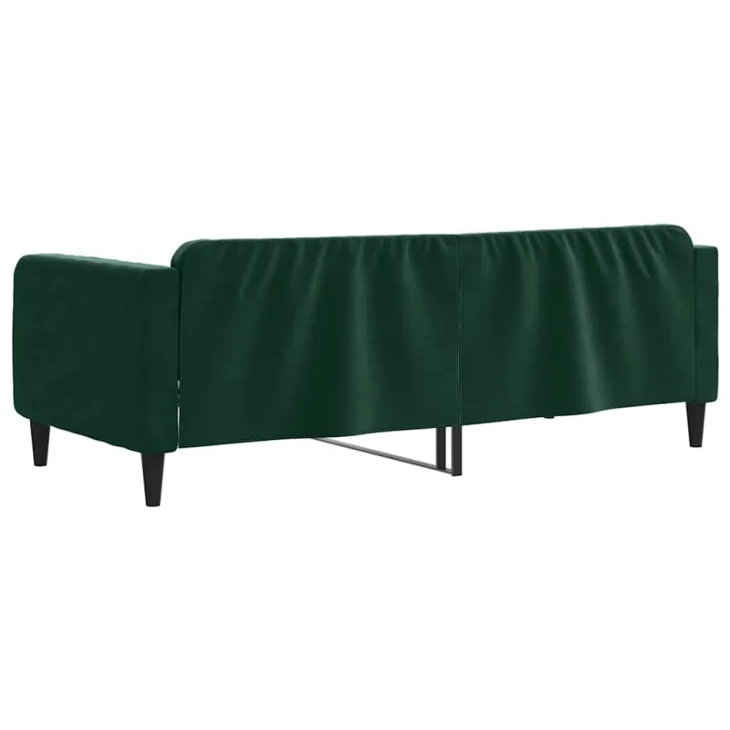 Sofa, tamsiai žalios spalvos, 90x200cm, aksomas