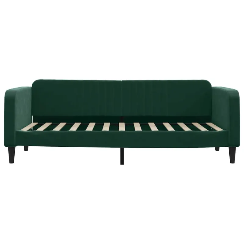 Sofa, tamsiai žalios spalvos, 100x200cm, aksomas