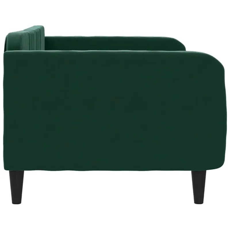 Sofa, tamsiai žalios spalvos, 100x200cm, aksomas