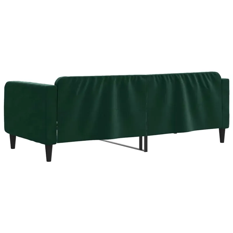 Sofa, tamsiai žalios spalvos, 100x200cm, aksomas