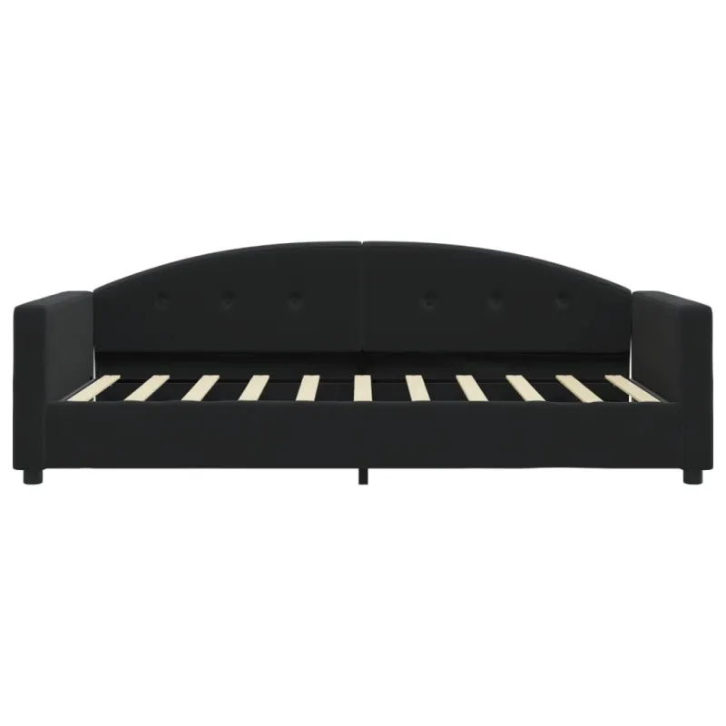 Sofa, juodos spalvos, 80x200cm, aksomas