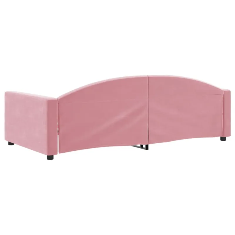 Sofa, rožinės spalvos, 100x200cm, aksomas