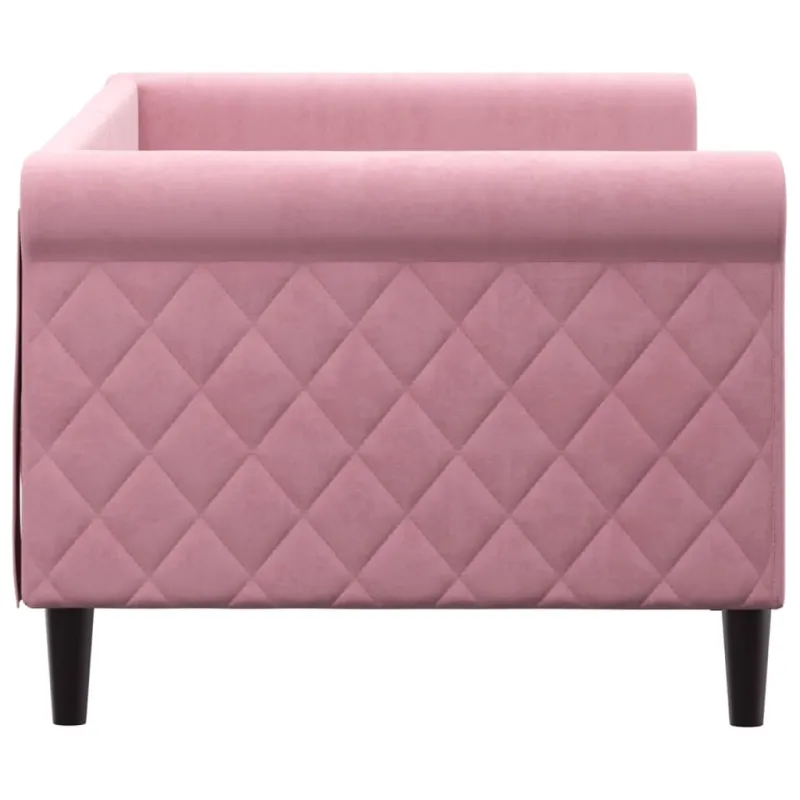Sofa, rožinės spalvos, 80x200cm, aksomas