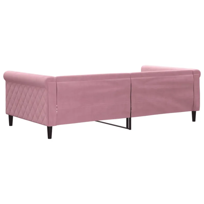 Sofa, rožinės spalvos, 100x200cm, aksomas