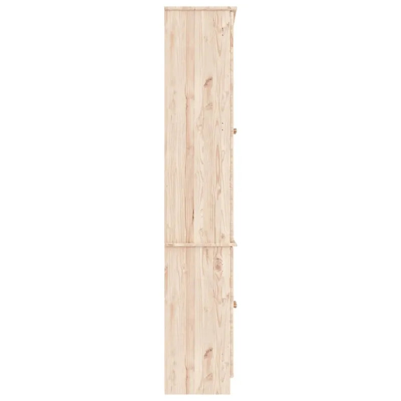 Stiklinė eksponavimo spintelė ALTA, 77x35x186,5cm, pušis
