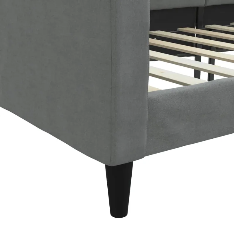 Sofa, tamsiai pilkos spalvos, 100x200cm, audinys
