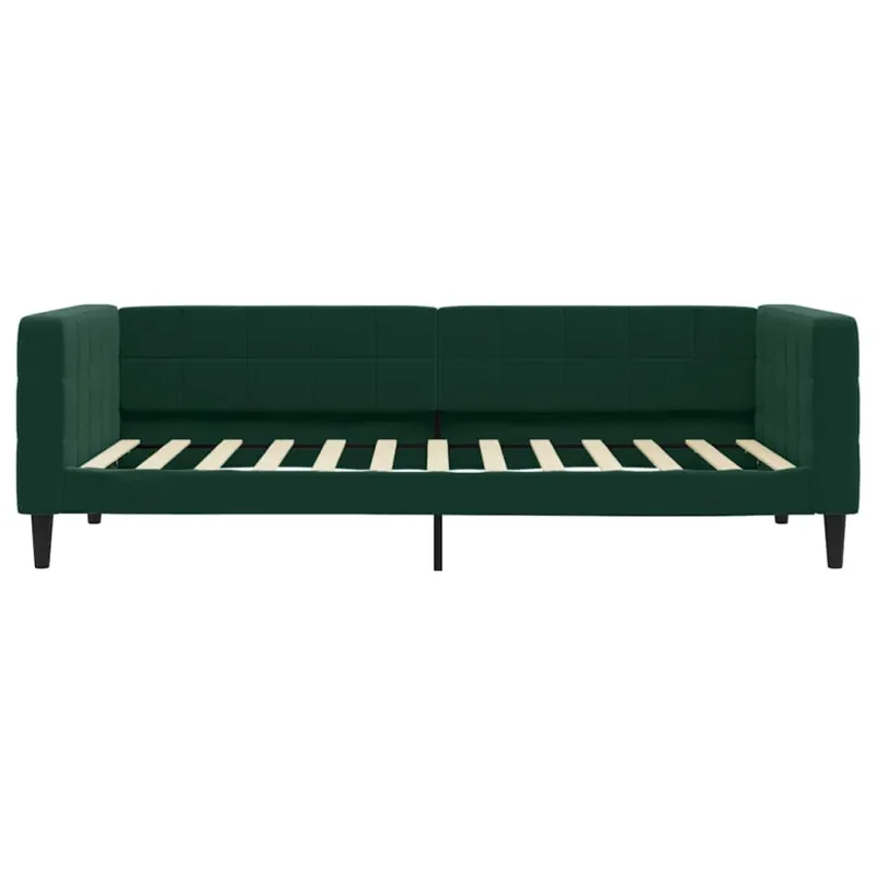 Sofa, tamsiai žalios spalvos, 100x200cm, aksomas