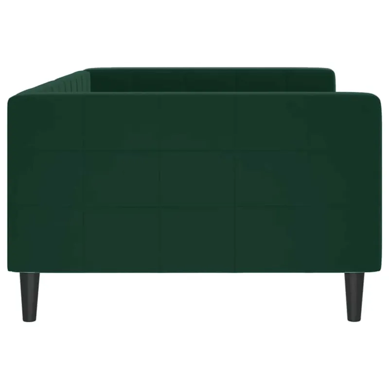 Sofa, tamsiai žalios spalvos, 100x200cm, aksomas