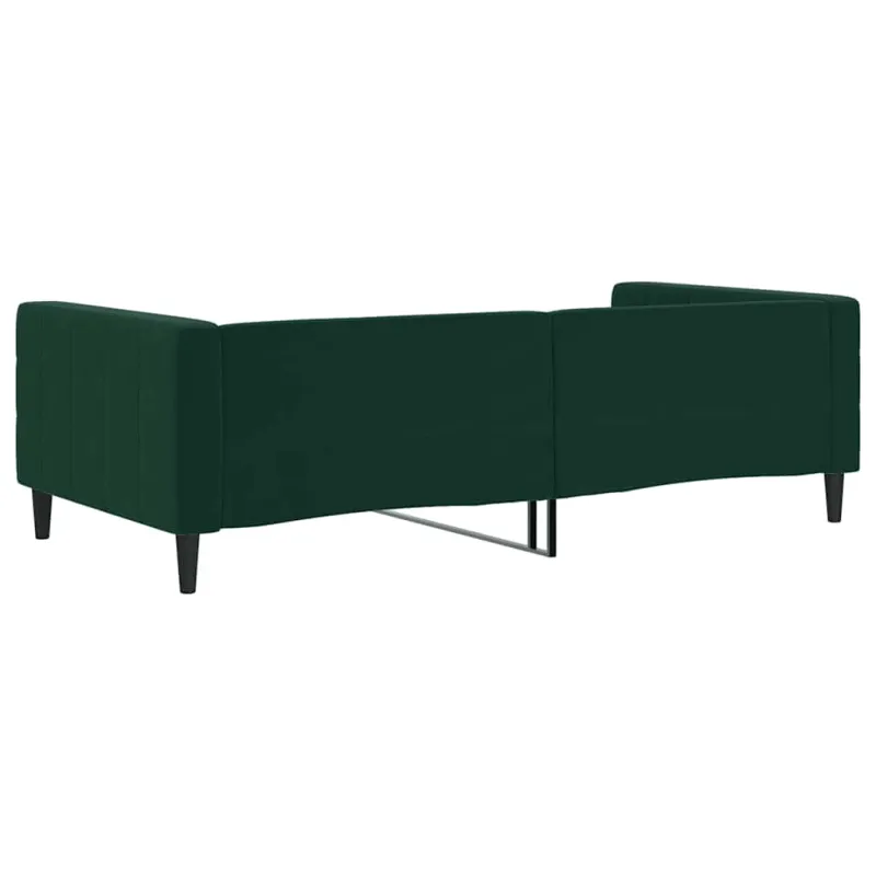 Sofa, tamsiai žalios spalvos, 100x200cm, aksomas
