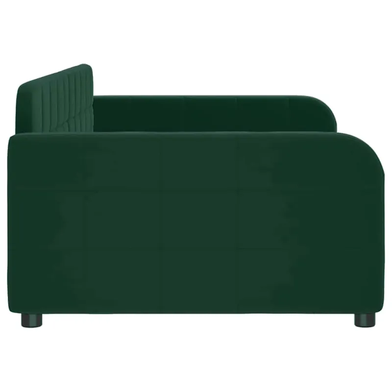 Sofa, tamsiai žalios spalvos, 90x200cm, aksomas