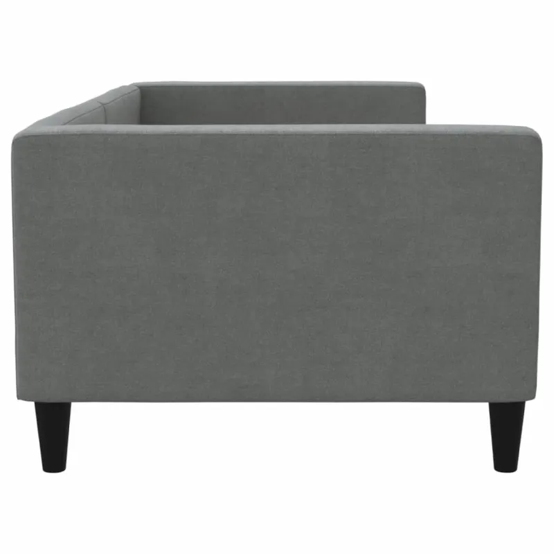 Sofa, tamsiai pilkos spalvos, 90x190cm, audinys